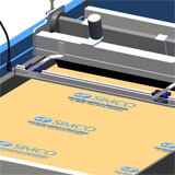 silkscreen printing machine zoomed